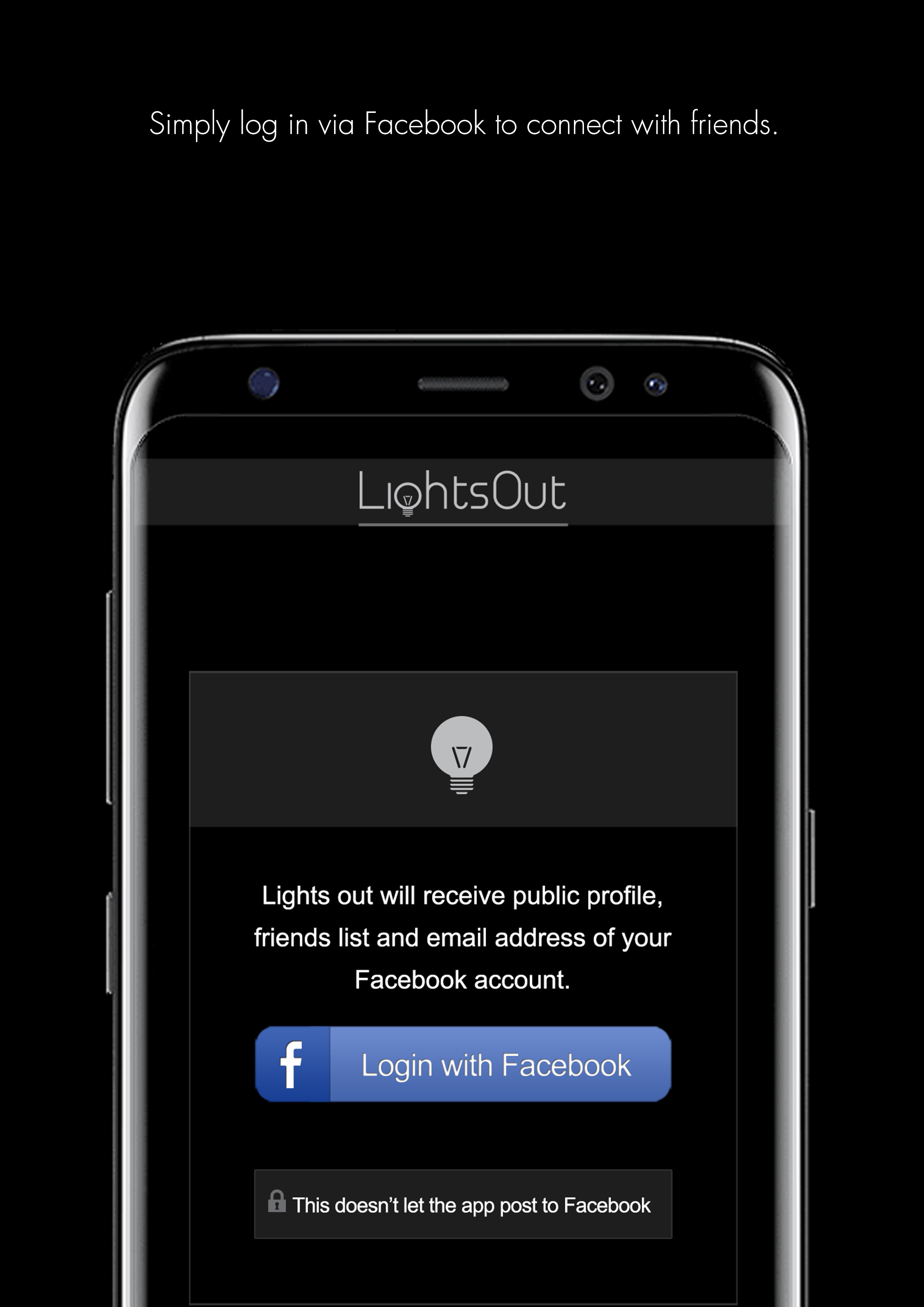 LightsOut Facebook login